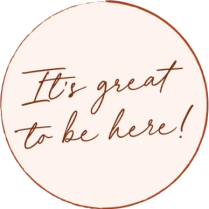 It's great to be here!